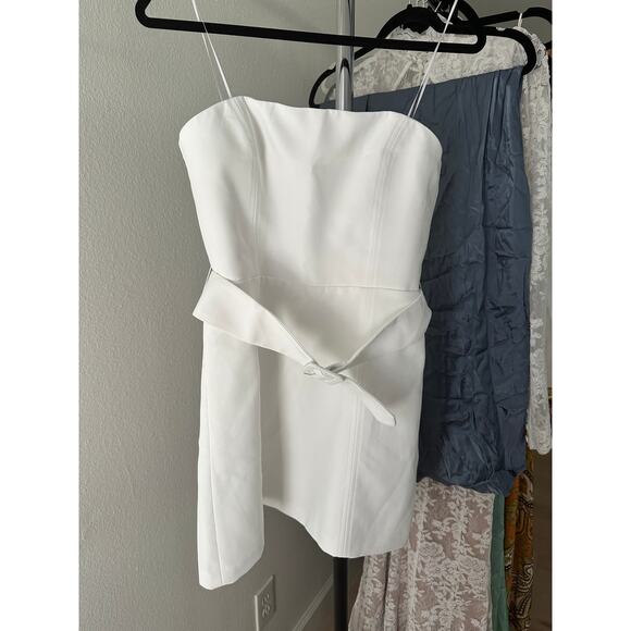 Amanda Uprichard Fae Dress in Ivory - Picture 5 of 9